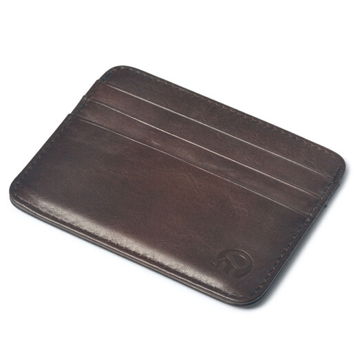 Geremen Herren Brieftasche kurze Frauenkartenbeutel Herren dünne Führerschein Beutel Kartentasche Kopfschicht Kuhpferd kleiner Brieftasche C022 Schwarz
