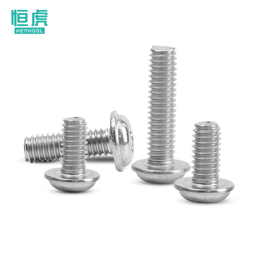 Cabeza redonda Henghu con tornillo de almohadilla 304 acero inoxidable PWM Cross Disc Doss Tornillo de dientes DIN967M2M2.5M3M4M5 M3*4 (200 piezas)
