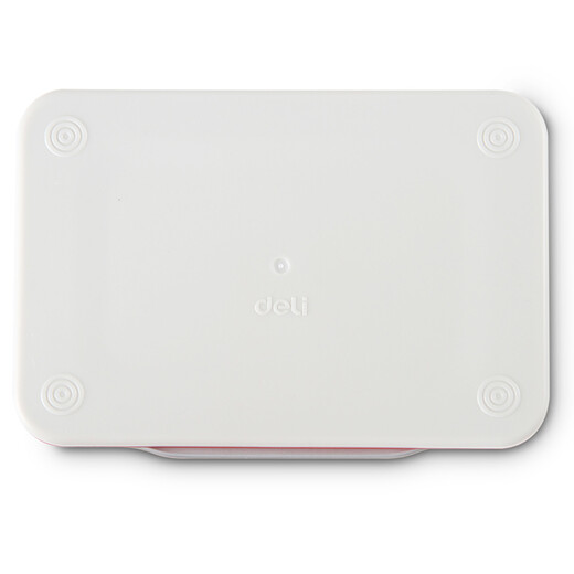 
Deli metal shell square small-sized dry printing platform (red) Office supplies Accounting supplies 9891