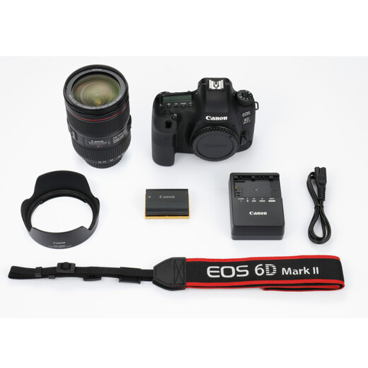 Canon EOS 6D Mark II 6D2 full-frame professional SLR camera L-class 24-105 standard lens set (approximately 26.2 million pixels/4K time-lapse video clip)