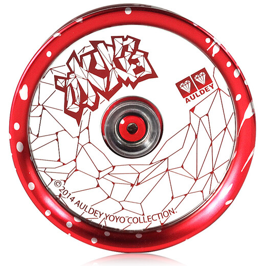 Audi Double Diamond (AULDEY) Yo-Yo Firepower Young King Yoyo Boy Toys Outdoor Sports Fingertip Yo-Yo High-end Metal Fancy Ball-Ice Flame Red