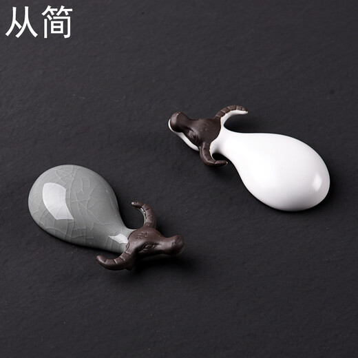 Simple calf tea pet ornaments can cultivate Zen mood, decorative tea toys, creative personalized handmade tea treasures, fortune-enhancing accessories, household kung fu tea sets, Ruyao little buffalo tea pet