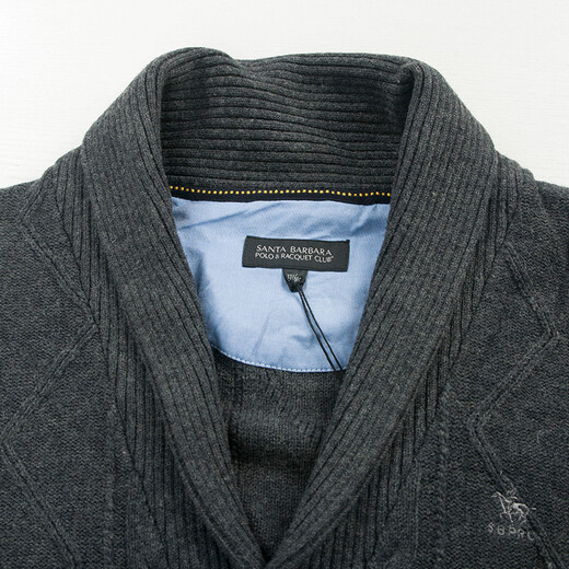St. Paul 100% Strickjacke, Herren -Casual -Sweater -Jacke, Pullover, Herbst- und Winter -Herrenkleidung, grau Y7 170/105