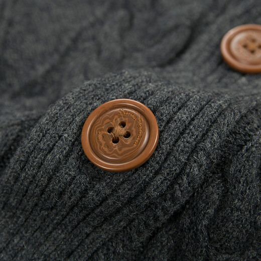 St. Paul 100% Strickjacke, Herren -Casual -Sweater -Jacke, Pullover, Herbst- und Winter -Herrenkleidung, grau Y7 170/105