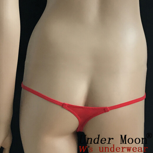 UNDER MOON ultra-low waist sexy thong for women Women's ultra-thin thong for sex role underwear White XL 2.4-2.5 feet