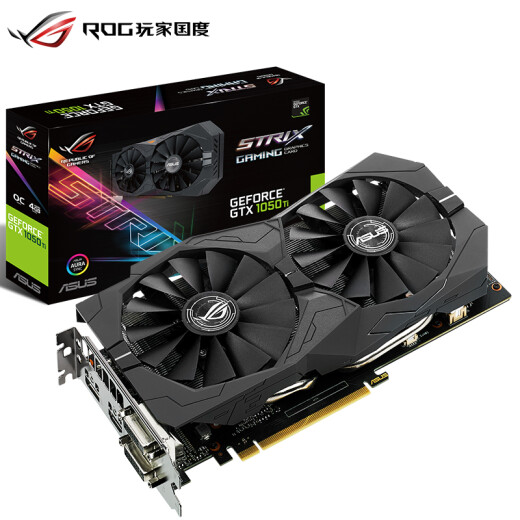 [70% nuevo] ASUS (ASUS) ROG STRIX-GEFORCE GTX1050TI-O4G-GAMING 1392-1518MHz 7008MHz Raptor Game Graphics Card Playly Faith Light