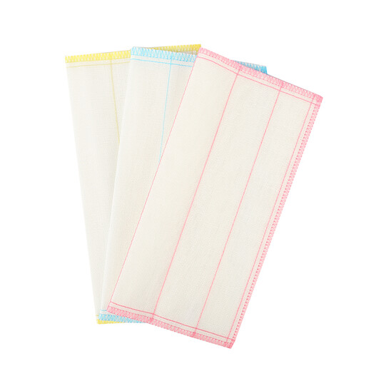 Miaojie magic rag 30*30cm*3 pieces kitchen dishcloth household artifact not easy to residual oil 8-layer cleaning fiber towel