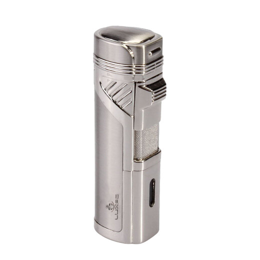 LUXFO metal cigar lighter four-way windproof inflatable cigar lighter gift box LF-5008Y