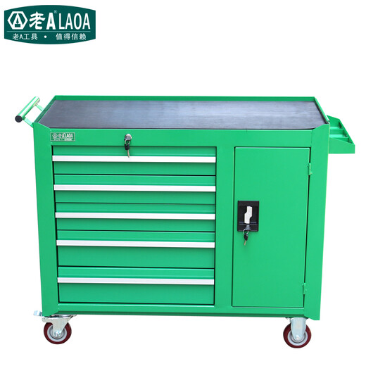 LAOA (LAOA) heavy duty tool cabinet with hanging plate mobile auto repair tool cart workshop tool cabinet tool cart five layers with hanging plate green LA115202