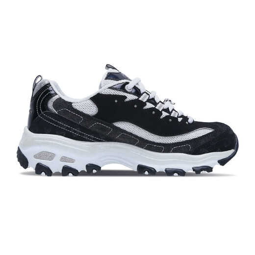 Skechers d'Lites Damenschuhe lässige Schuhe Spleiß Diamant Panda Schuhe Sportschuhe 12241 12241/BKW 37