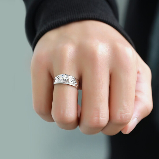 silver ring for boyfriend