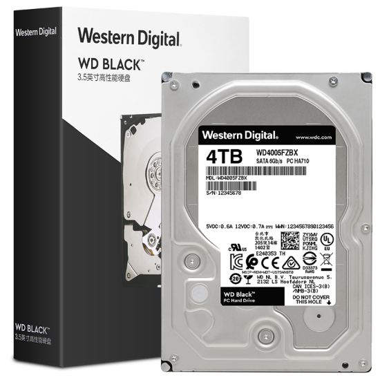 Western Digital Wd Black Disk 4tb Sata6gb S 70 Rpm 256m Desktop Game Hard Drive Wd4005fzbx