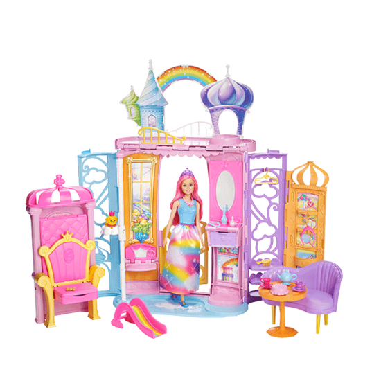 barbie doll house big set