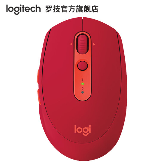 Logitech Logitech M590 Wireless Mute Bluetooth Mouse Dual Mode Connect Office Business Notebook Home Flow Technology Red