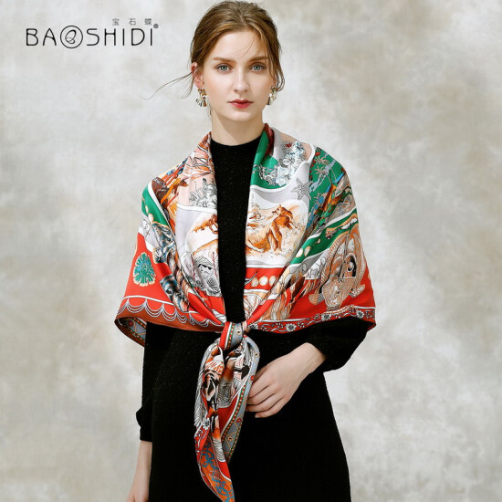 thick silk scarf