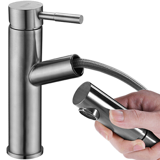 Bsitn Boston 304 Stainless Steel Bathroom Basin Faucet Hot And