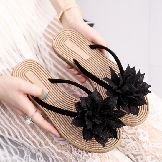 flip flops with large flower