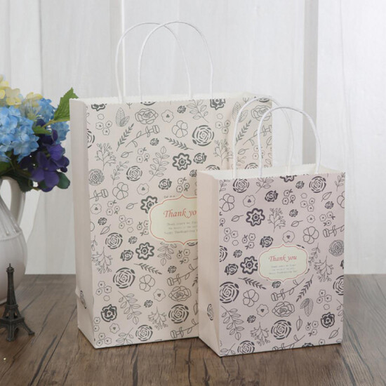 yellow and gray gift bags