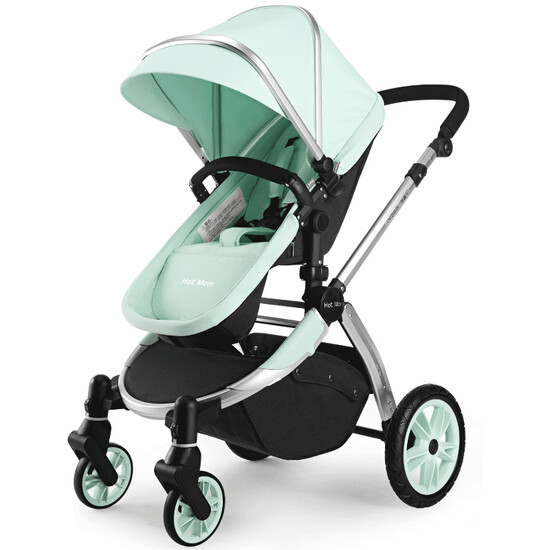 mint green stroller