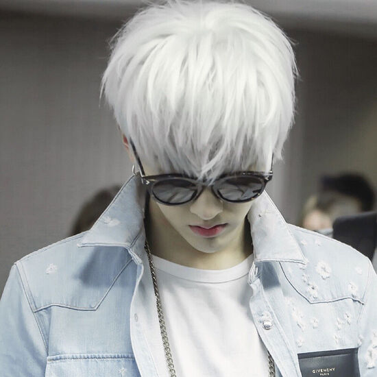 Funi Fei Er Fairily Wig Men S Wig Pure White Korean Fashion Wig Set Short Hair Boys