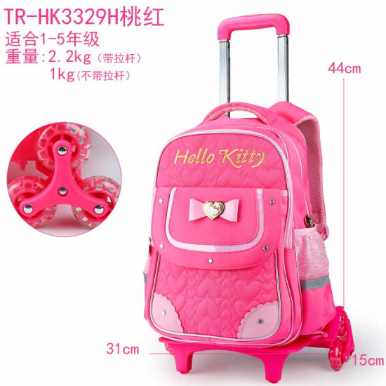 hello kitty trolley school bag