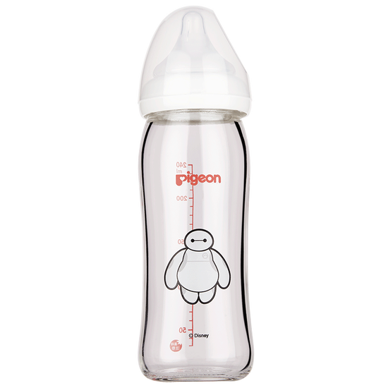 pigeon glass milk bottle