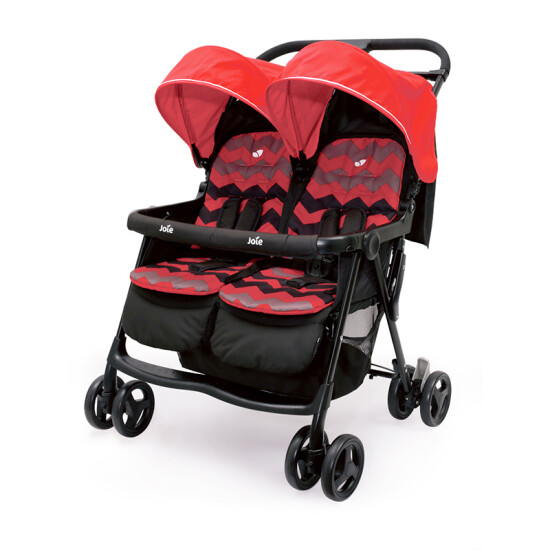 joie twin stroller folded