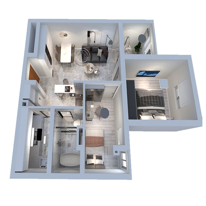 Aishangzhuhaojia Shanghai interior decoration all-inclusive company old and new overall whole house renovation and semi-package repair design effect Minhang District