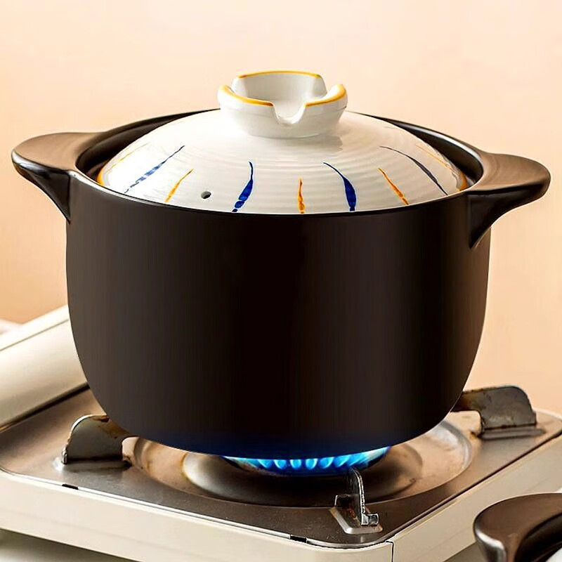 Yichen 5L household Japanese casserole for soup, medicine, porridge, rice, stew pot, health ceramic soup pot for open fire use