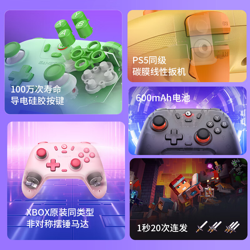 GAMESIR Daystar wireless game controller switch2/switch controller Bluetooth Android Apple mobile phone PC computer ns2pro Black Myth Wukong Genshin Pokémon ZA