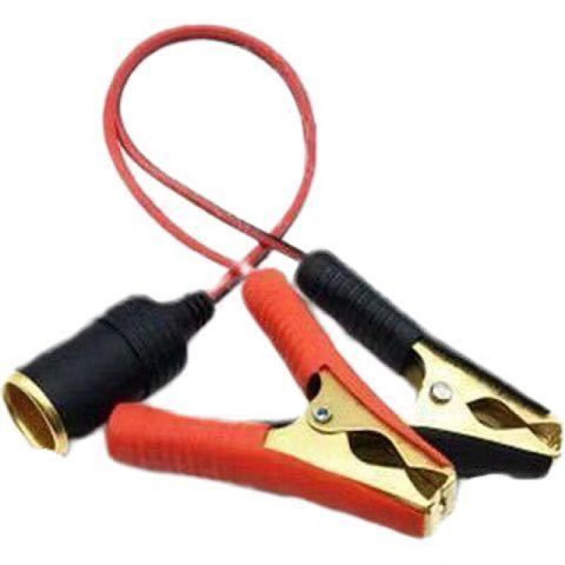 XMSJ car cigarette lighter female socket high-power pure copper socket car cigarette lighter power supply modified car charger base 12v24v 35CM long + 1 square wire female socket