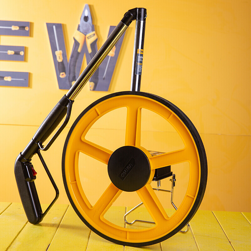 Deli roller distance meter electronic digital display high-precision engineering distance measuring wheel wheel roller ruler hand push measurement digital display electronic wheel large wheel mechanical caliper DL9712