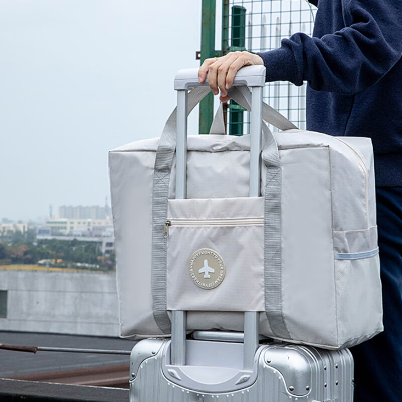 Banzheni travel bag for men and women, large capacity, pull-rod suitcase storage, maternity bag, business trip, fitness portable cross-body bag