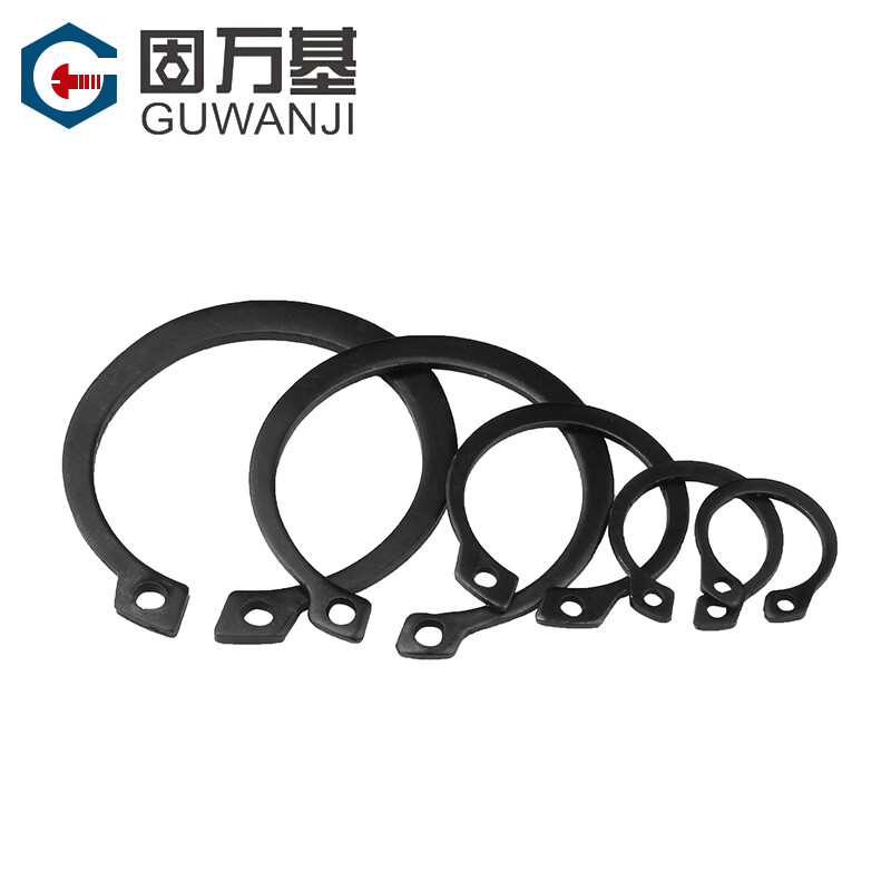 Guwan base shaft circlip spring retaining ring buckle C-type circlip shaft card external shaft circlip bearing 65MN manganese GB894 12 (200 pieces) 65 Meng
