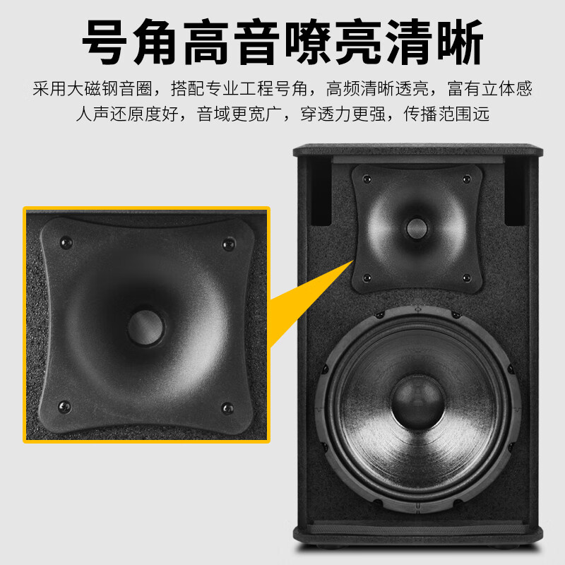 SHILE professional passive speakers 10-inch multi-function hall stage conference room lecture hall dance room KTV entertainment speakers pair BX-505