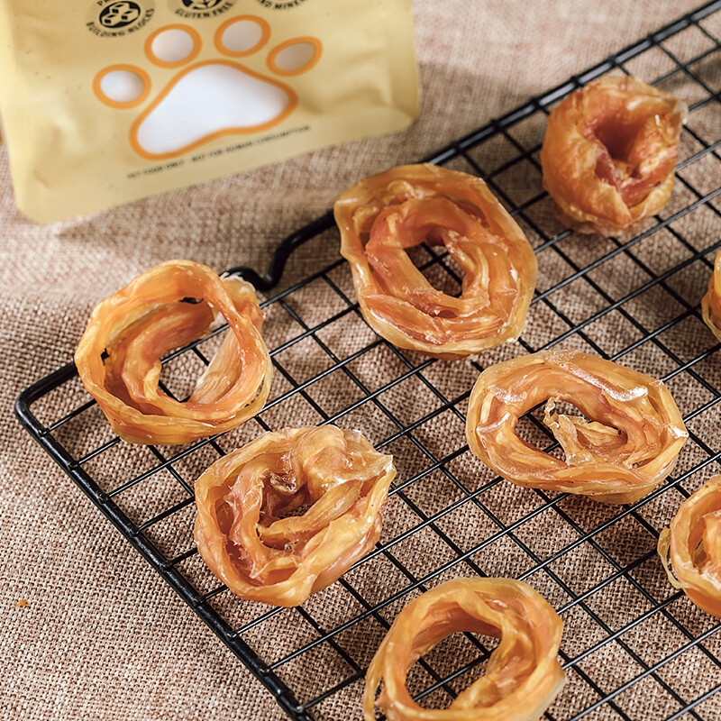 ZEAL Zhenzhi New Zealand imported dog snacks air-dried veal tendon rings 125g molar teeth cleansing meat jerky for adult dogs