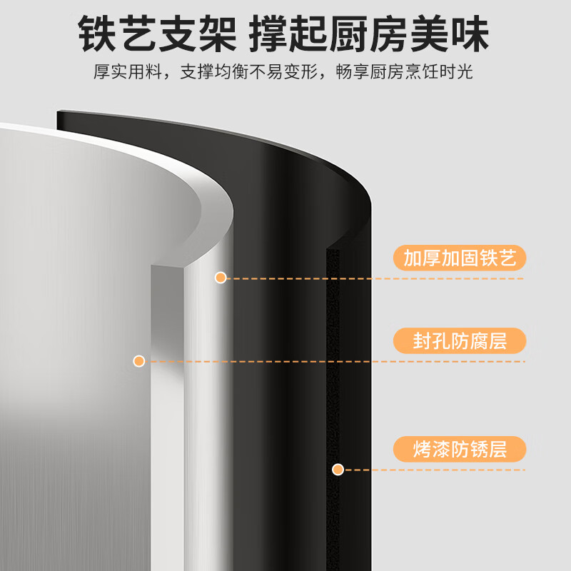 Monet Bear kitchen dish rack drain rack countertop plate rack storage bowl basket multi-functional chopstick storage box bowl rack free of installation standard black chopstick barrel