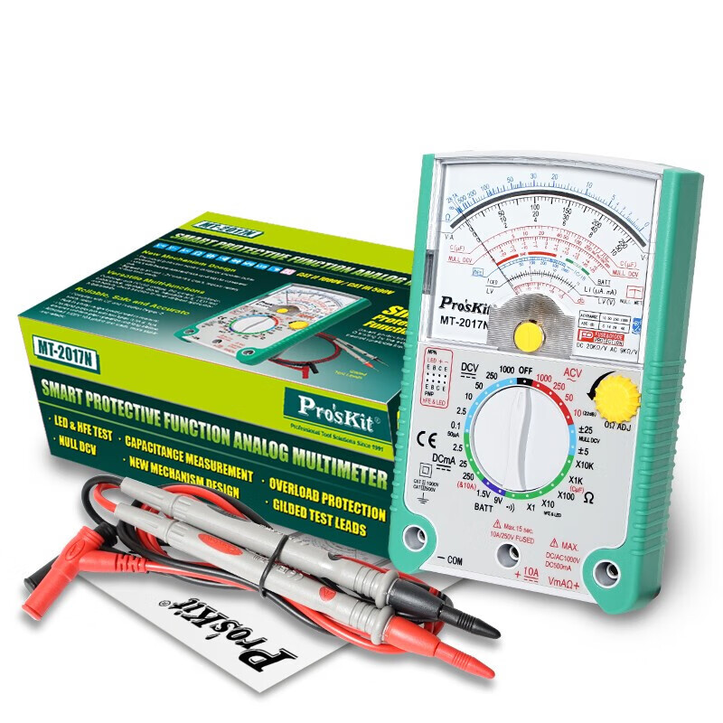 Baogong (Pro sKit) pointer multimeter 26-speed anti-mismeasurement mechanical multimeter MT-2017N-C