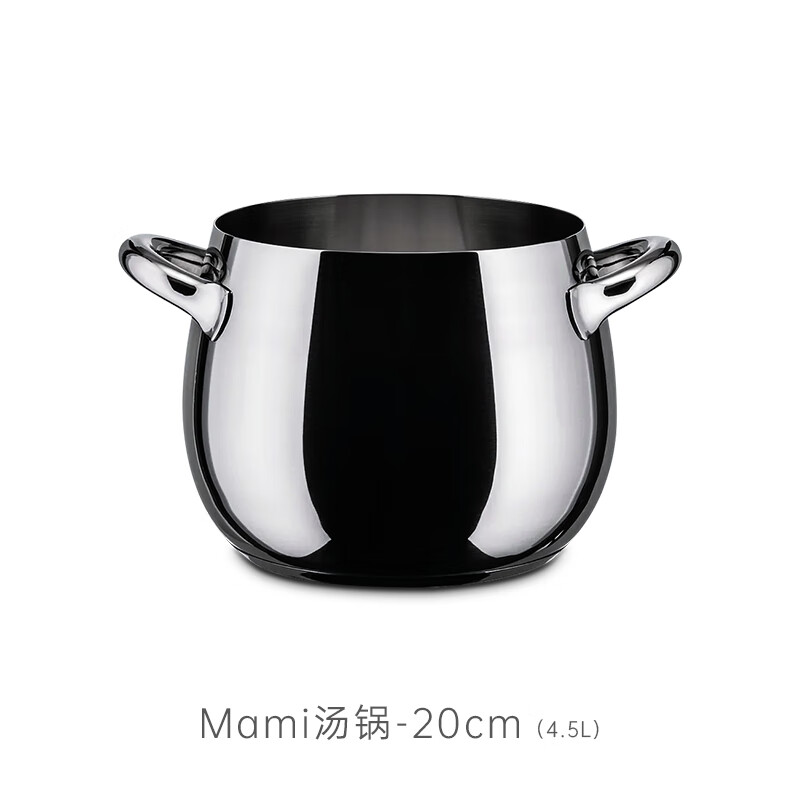 VINCE LIN Italian ALESSI/Mami series cookware pot set household stew pot seven-piece set stainless steel new home gift cookware set-7-piece set/SG100S7