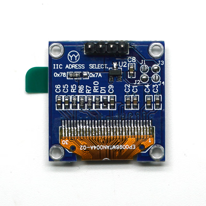 Throwing stones OLED display module 0.91/0.96/1.3 inches HD development board display blue/white/yellow blue optional 0.96 inches white 4P 1 box