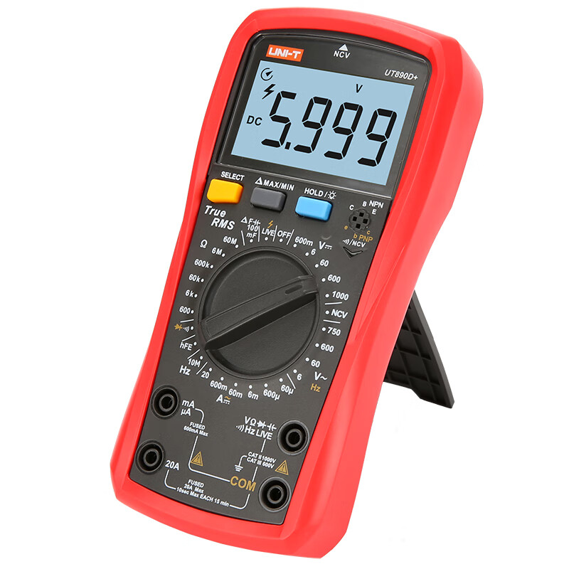 Uni-T UT890D+ true effective value digital multimeter multimeter anti-burn ammeter electrician multimeter household
