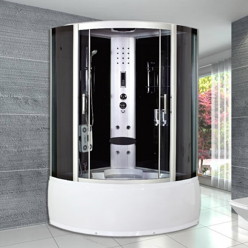 Wulang Machinery (can be installed on the door) shower room bath shower room with bathtub bathroom bathroom sauna room integrated bathtub 130*130*220cm white without steam