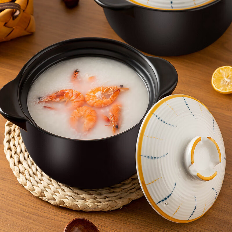 Yichen 5L household Japanese casserole for soup, medicine, porridge, rice, stew pot, health ceramic soup pot for open fire use