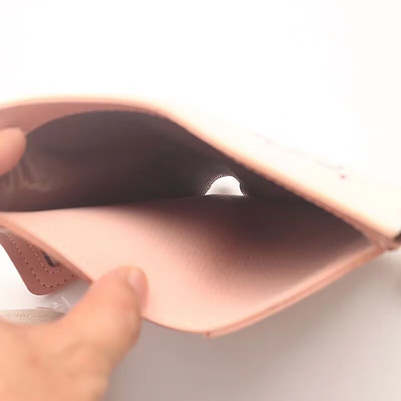 Chenwen Children's Wallet Girls 2024 Fashion Two-fold Student Cartoon Print Zipper Half-fold Wallet Cute Coin Card Holder Small Side Pull, Yellow Hat Xiaoxin