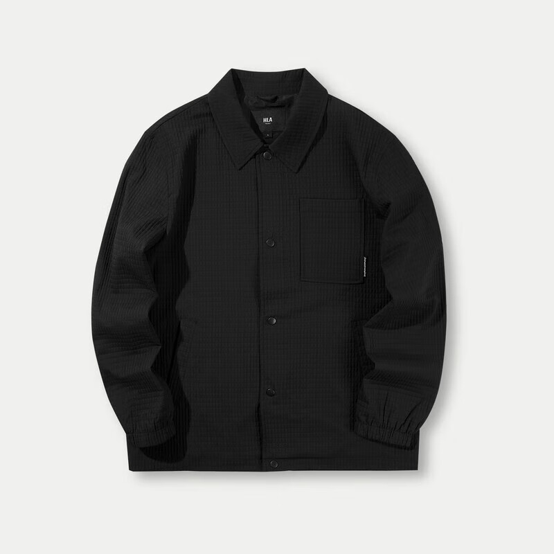 HLA Hai Lan House Jacket Men's POWER YOUNG Series Lapel Plaid Jacket Men's Autumn New Year