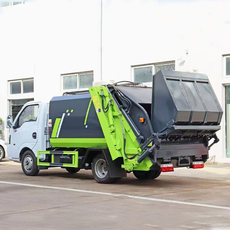 Zhongxiangyun 4 cubic compressed garbage truck blue brand camp area municipal domestic garbage transfer truck property community garbage removal truck environmental sanitation cleaning truck Tuyi compressed garbage truck