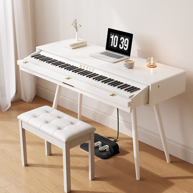 Betsy B365 electric piano with step-by-step hammered 88-key drawer-type electronic piano for beginners, adults and professional learning