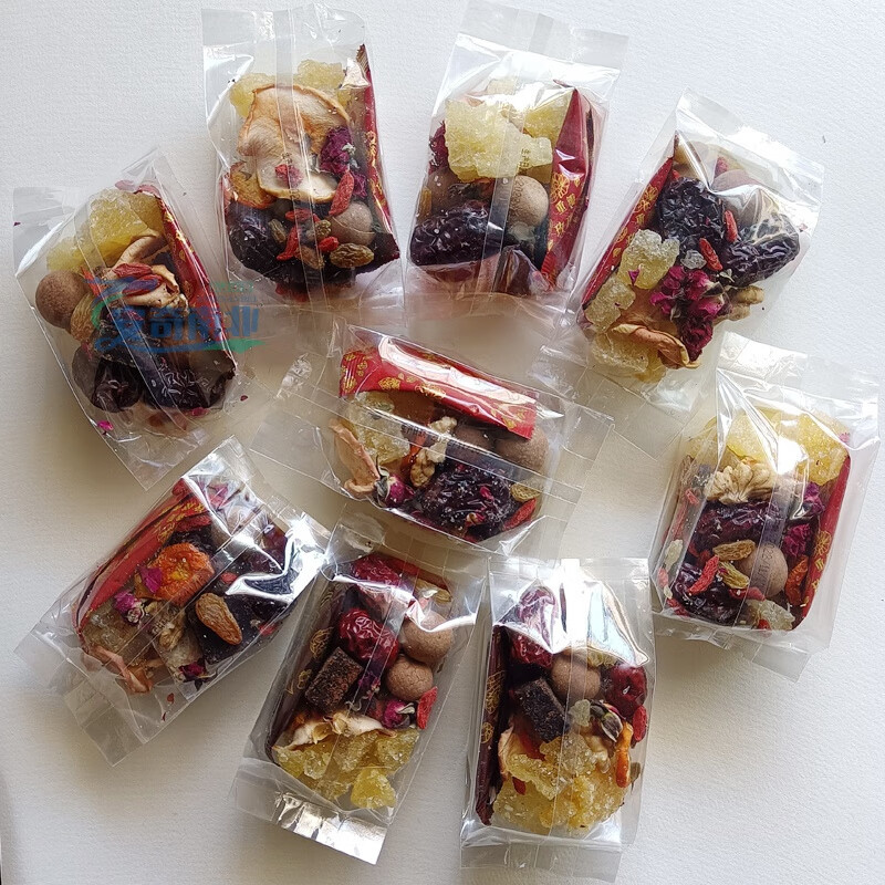 Food Huai Ningxia Babao Tea Rose Sauce Gaiwan Tea Sanbaotai Yinchuan Specialty Authentic Handmade Babao Tea Wolfberry Health Tea Authentic Traditional Old Flavor Babao Tea 1200g 75g*16 bags with rose sauce