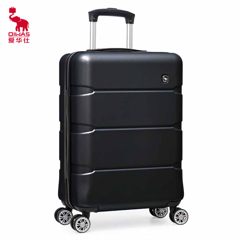 OIWAS Suitcase Shock Absorbing and Noise Reducing Aircraft Wheels Men's and Women's Cabin Suit OCX6130 Black 20 inches Black 20 inches