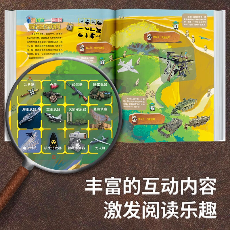 Chinese Children's Military Encyclopedia Hardcover Genuine Military Science Picture Book for Primary School Students Encyclopedia of Weapons, Tanks, Aircrafts and Ships for Children aged 6-12 National Defense Education Enlightenment Books Recommended Extracurricular Reading for Boys